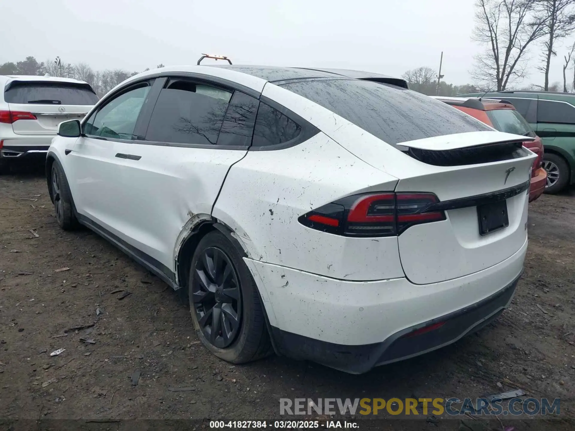3 fotografías del automóvil dañado 7SAXCBE65NF341601 TESLA MODEL X 2022