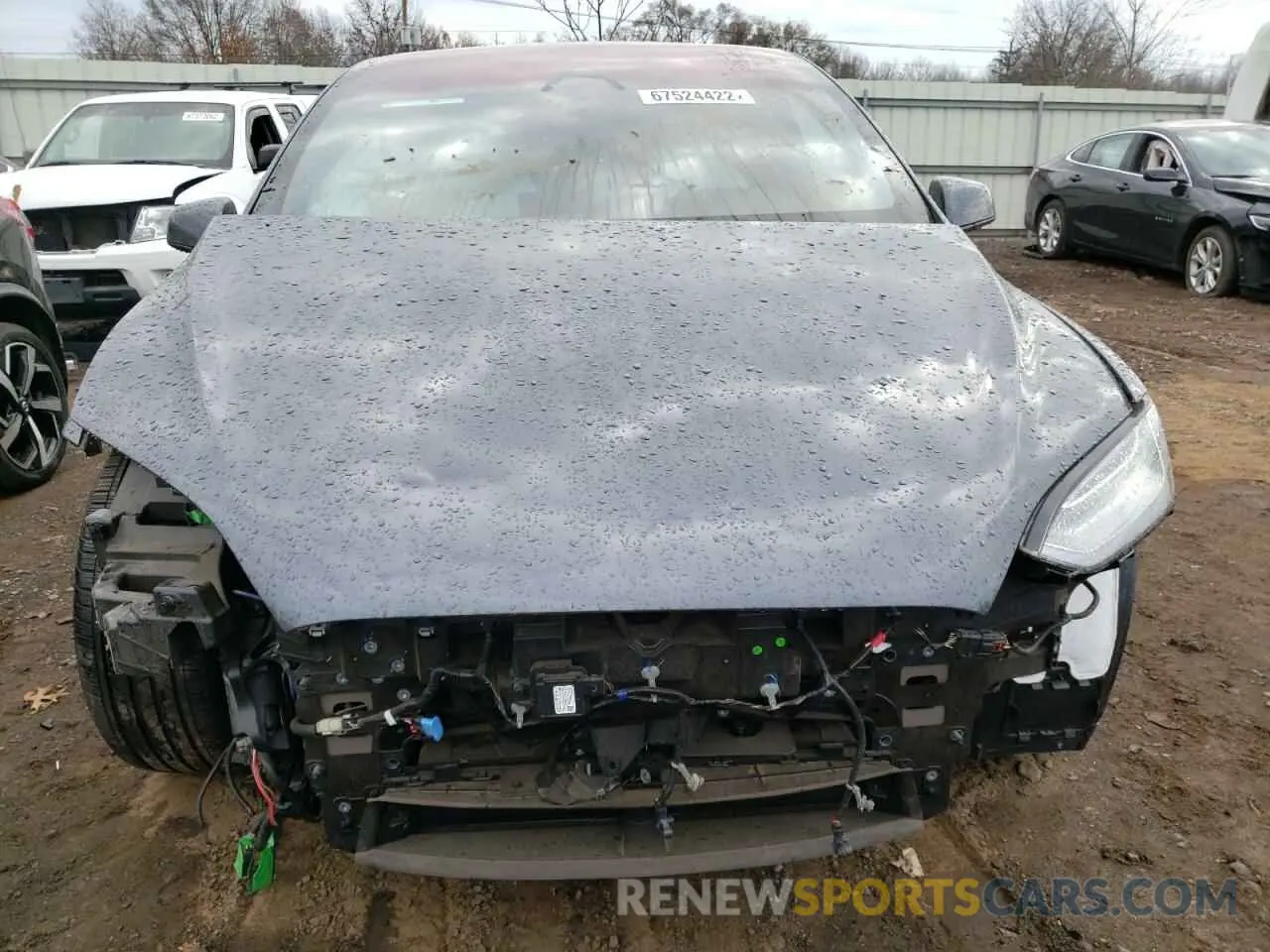 11 fotografías del automóvil dañado 7SAXCBE65NF355403 TESLA MODEL X 2022