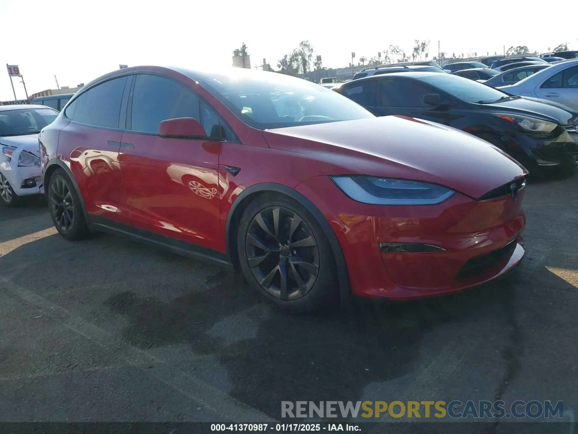 1 fotografías del automóvil dañado 7SAXCBE65NF357152 TESLA MODEL X 2022