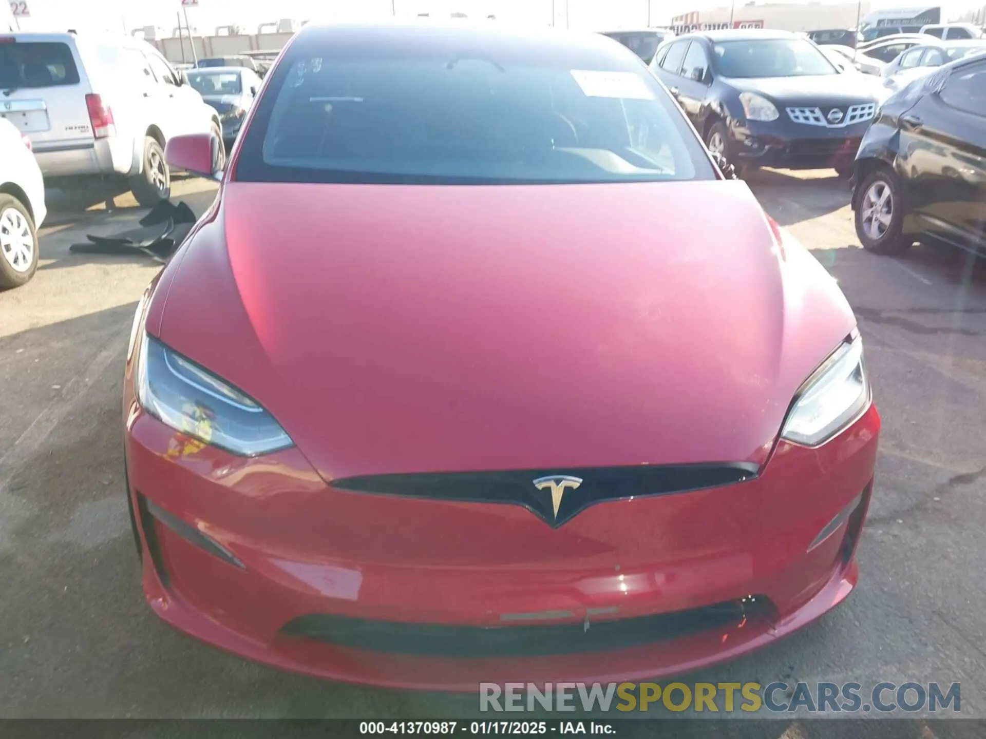 12 fotografías del automóvil dañado 7SAXCBE65NF357152 TESLA MODEL X 2022