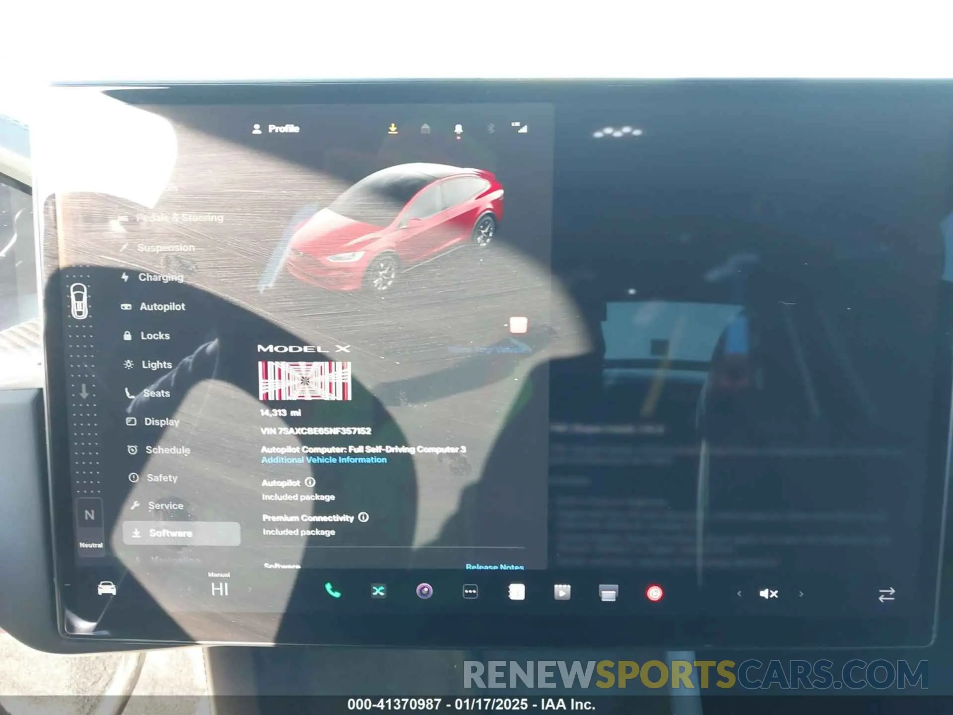 18 fotografías del automóvil dañado 7SAXCBE65NF357152 TESLA MODEL X 2022