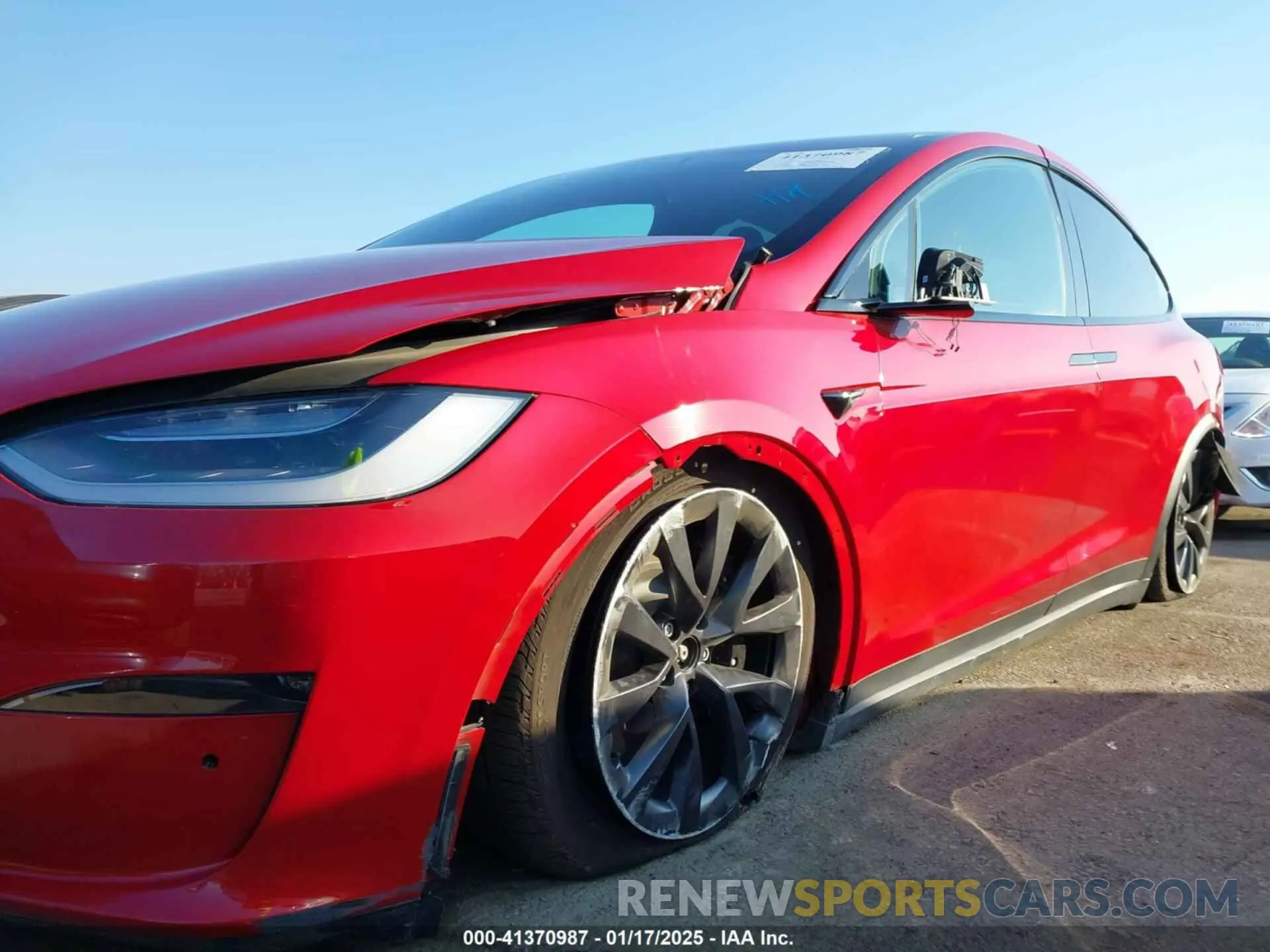 6 fotografías del automóvil dañado 7SAXCBE65NF357152 TESLA MODEL X 2022