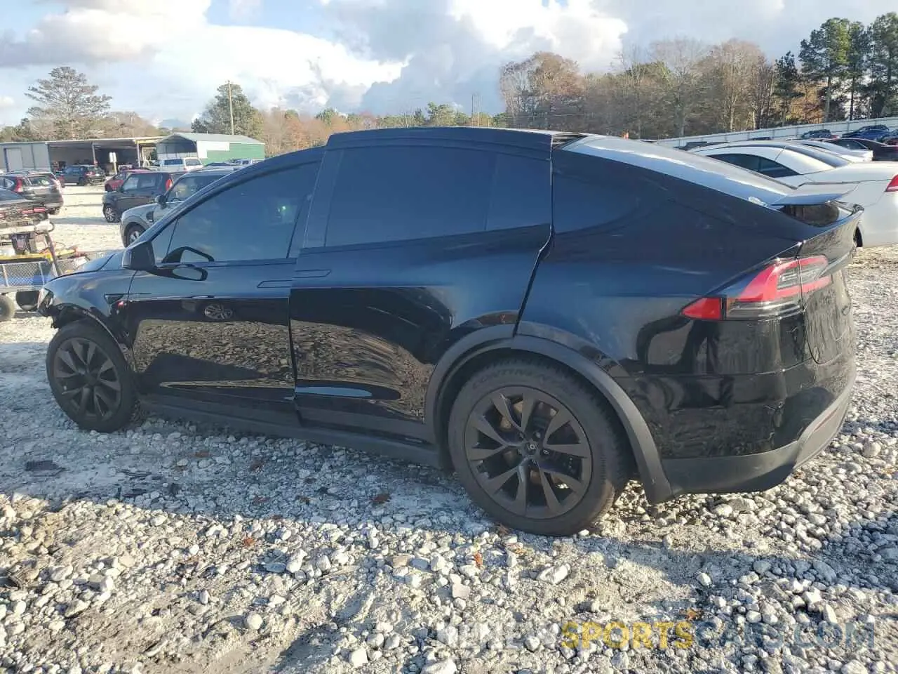 2 fotografías del automóvil dañado 7SAXCBE66NF331899 TESLA MODEL X 2022
