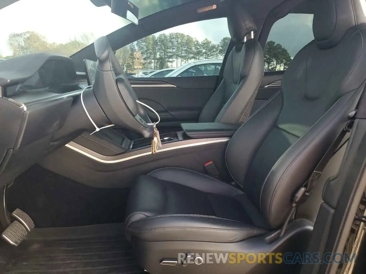 7 fotografías del automóvil dañado 7SAXCBE66NF331899 TESLA MODEL X 2022