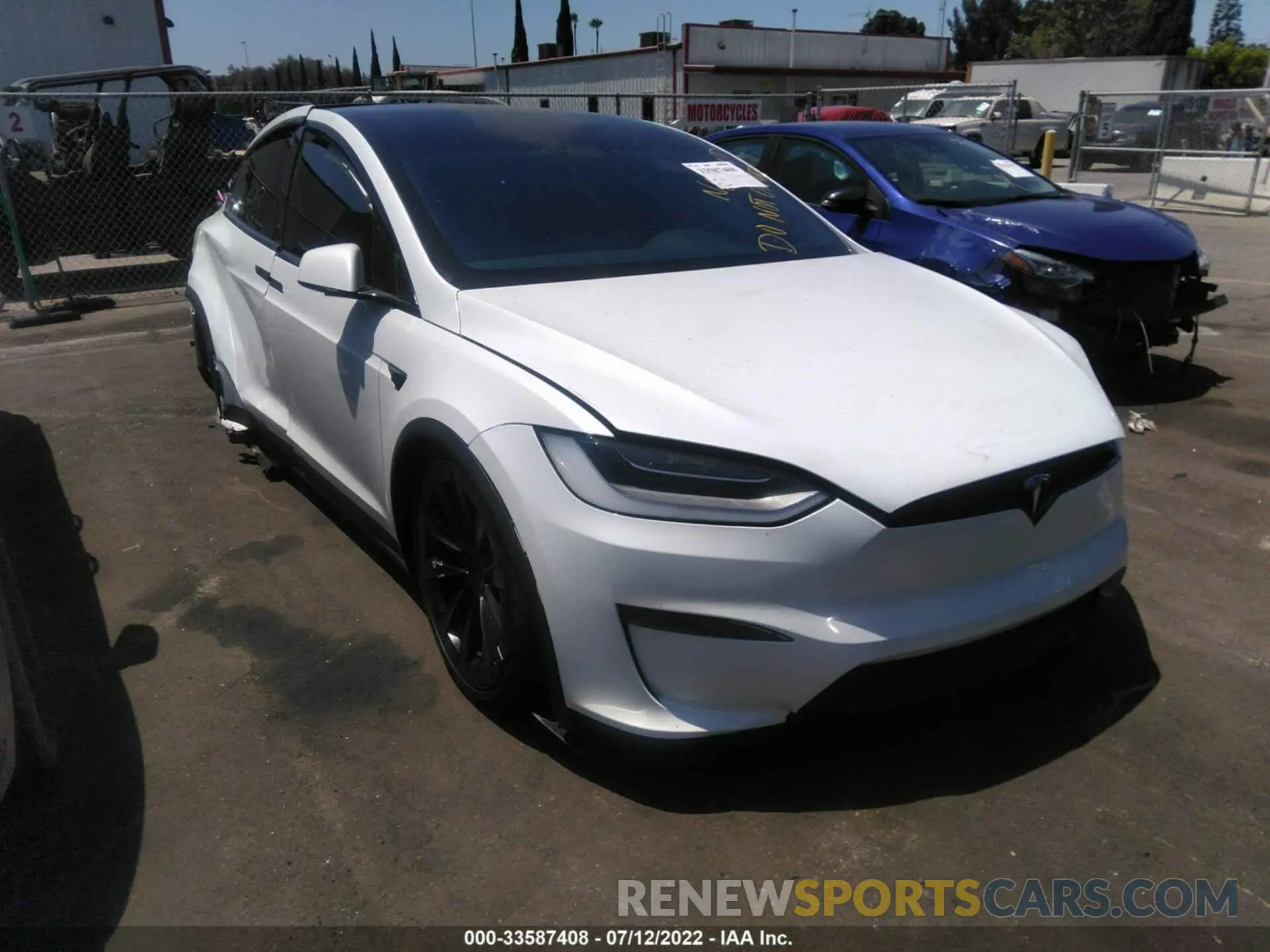1 fotografías del automóvil dañado 7SAXCBE66NF337864 TESLA MODEL X 2022