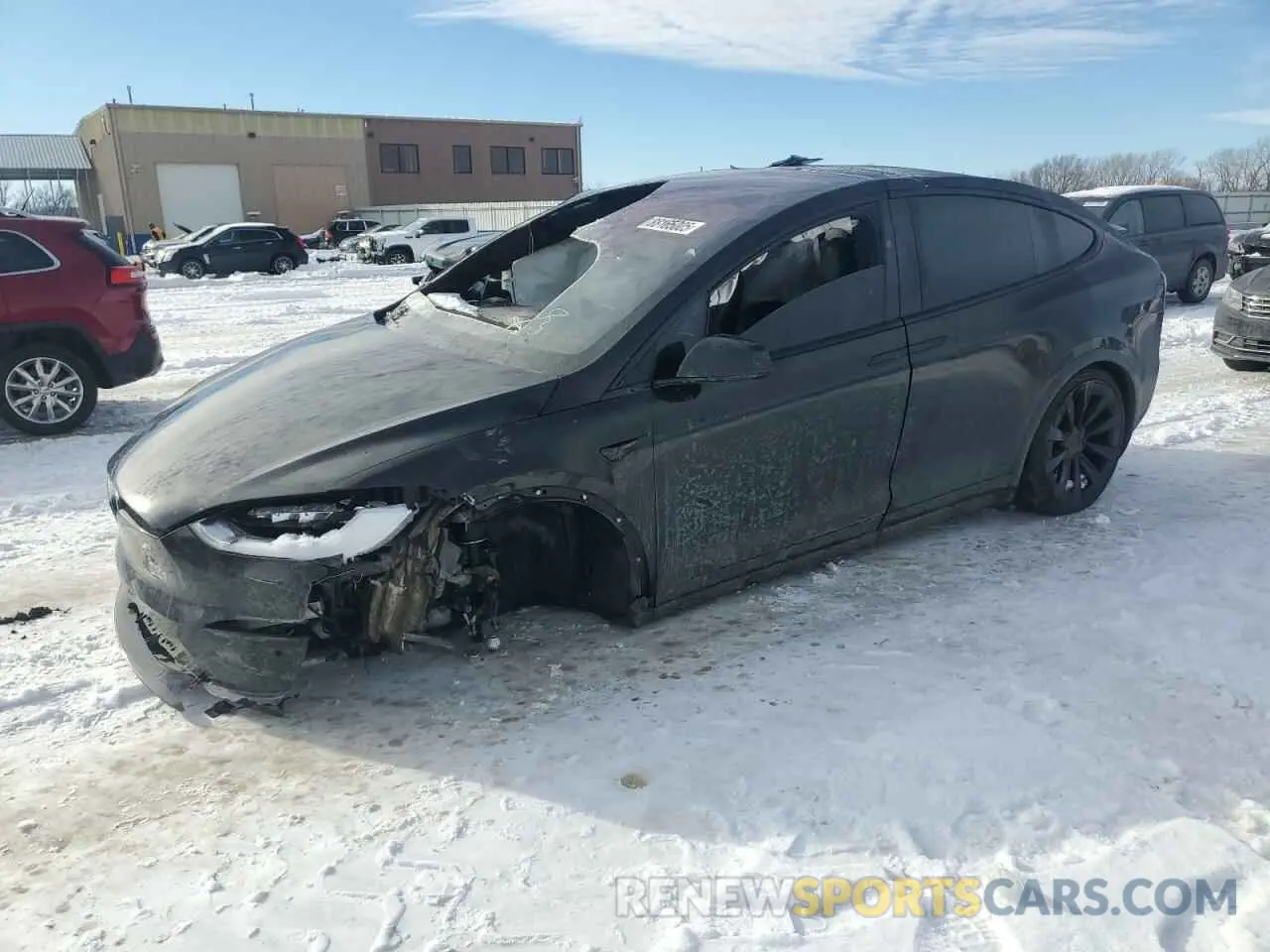1 fotografías del automóvil dañado 7SAXCBE66NF342093 TESLA MODEL X 2022