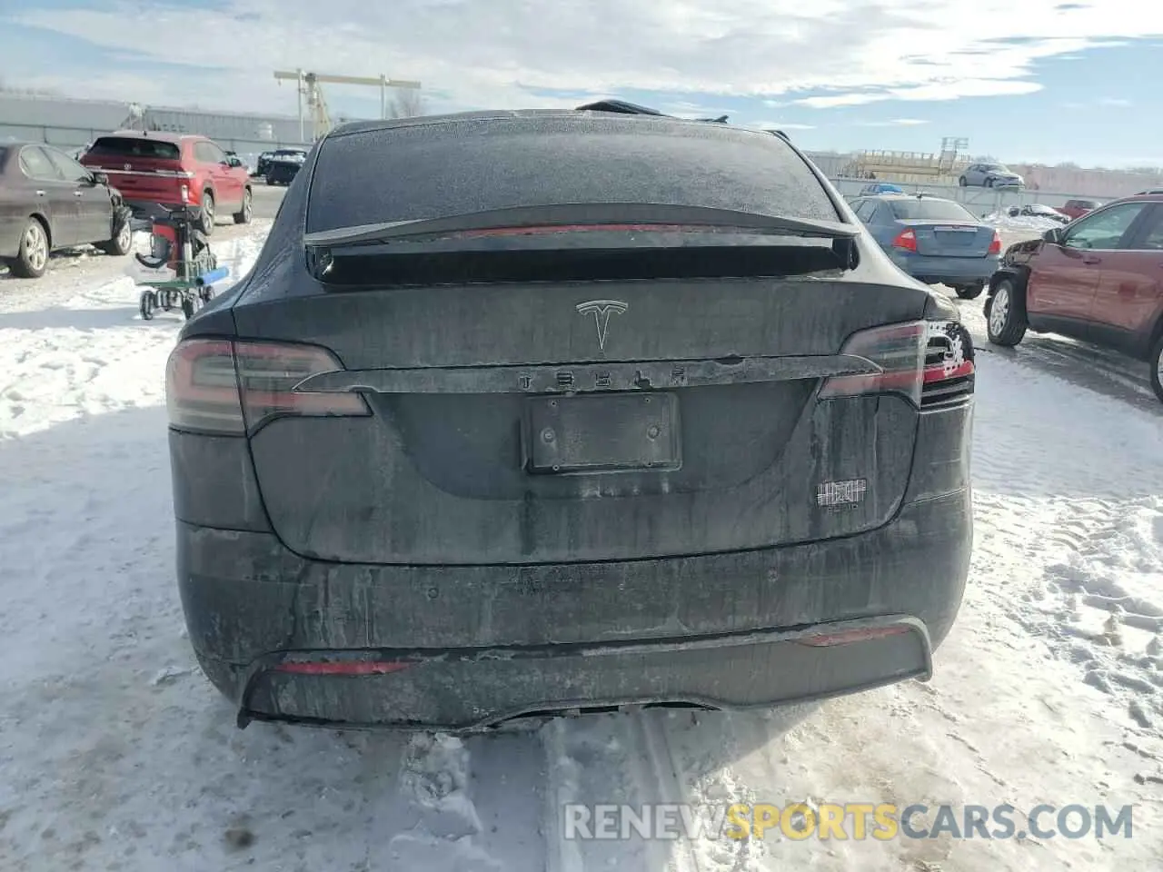 6 fotografías del automóvil dañado 7SAXCBE66NF342093 TESLA MODEL X 2022
