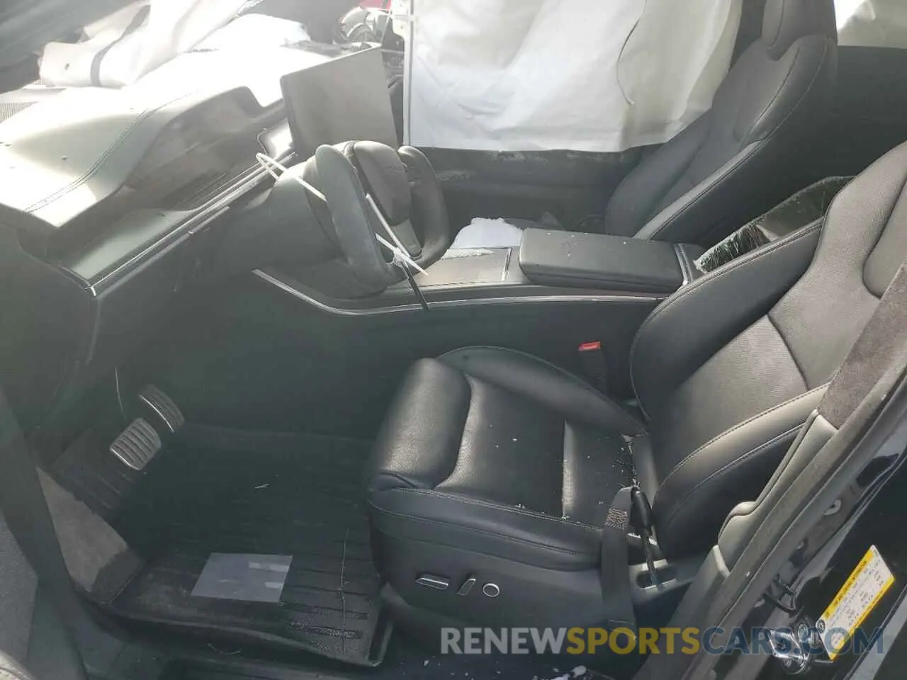 7 fotografías del automóvil dañado 7SAXCBE66NF342093 TESLA MODEL X 2022