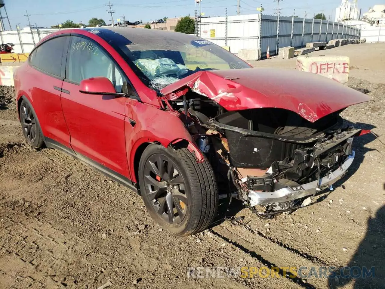 1 fotografías del automóvil dañado 7SAXCBE66NF342742 TESLA MODEL X 2022