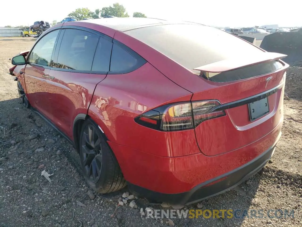 3 fotografías del automóvil dañado 7SAXCBE66NF342742 TESLA MODEL X 2022