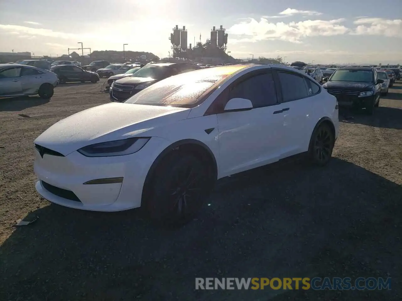 1 fotografías del automóvil dañado 7SAXCBE67NF350431 TESLA MODEL X 2022