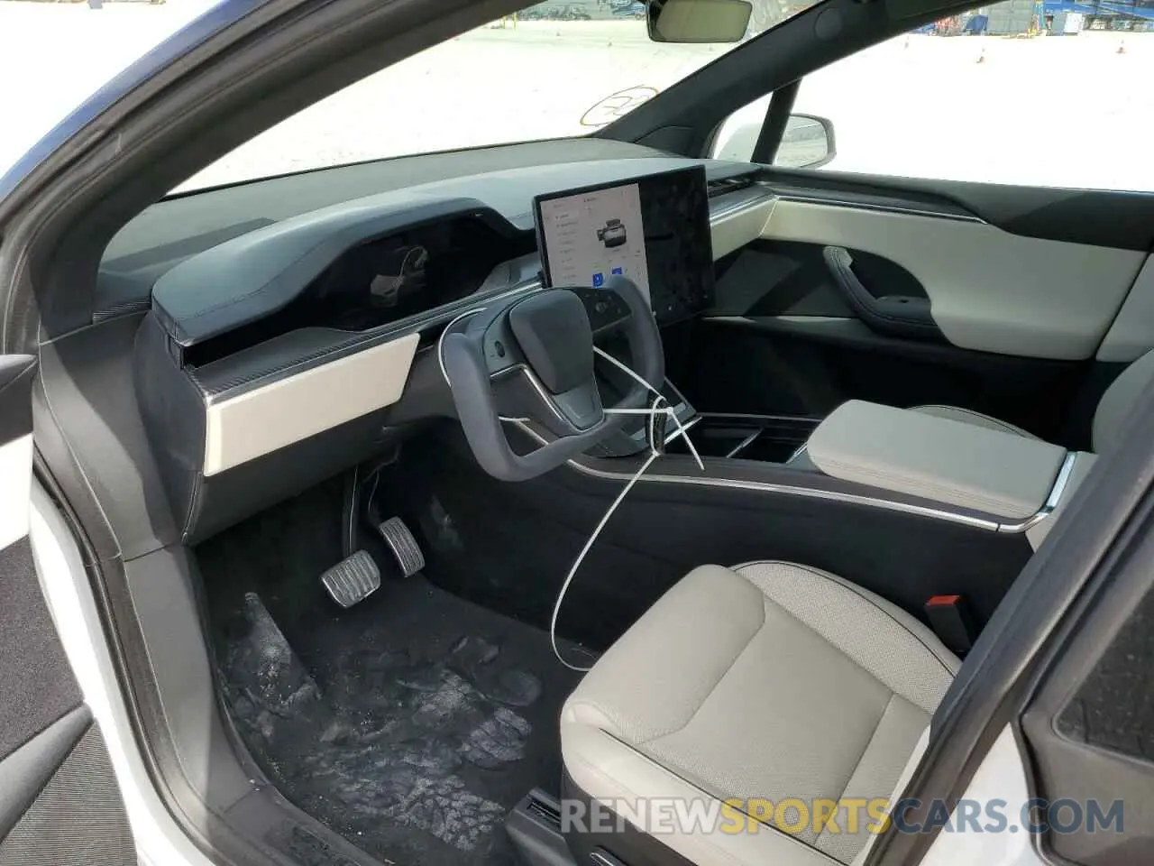 7 fotografías del automóvil dañado 7SAXCBE67NF353216 TESLA MODEL X 2022