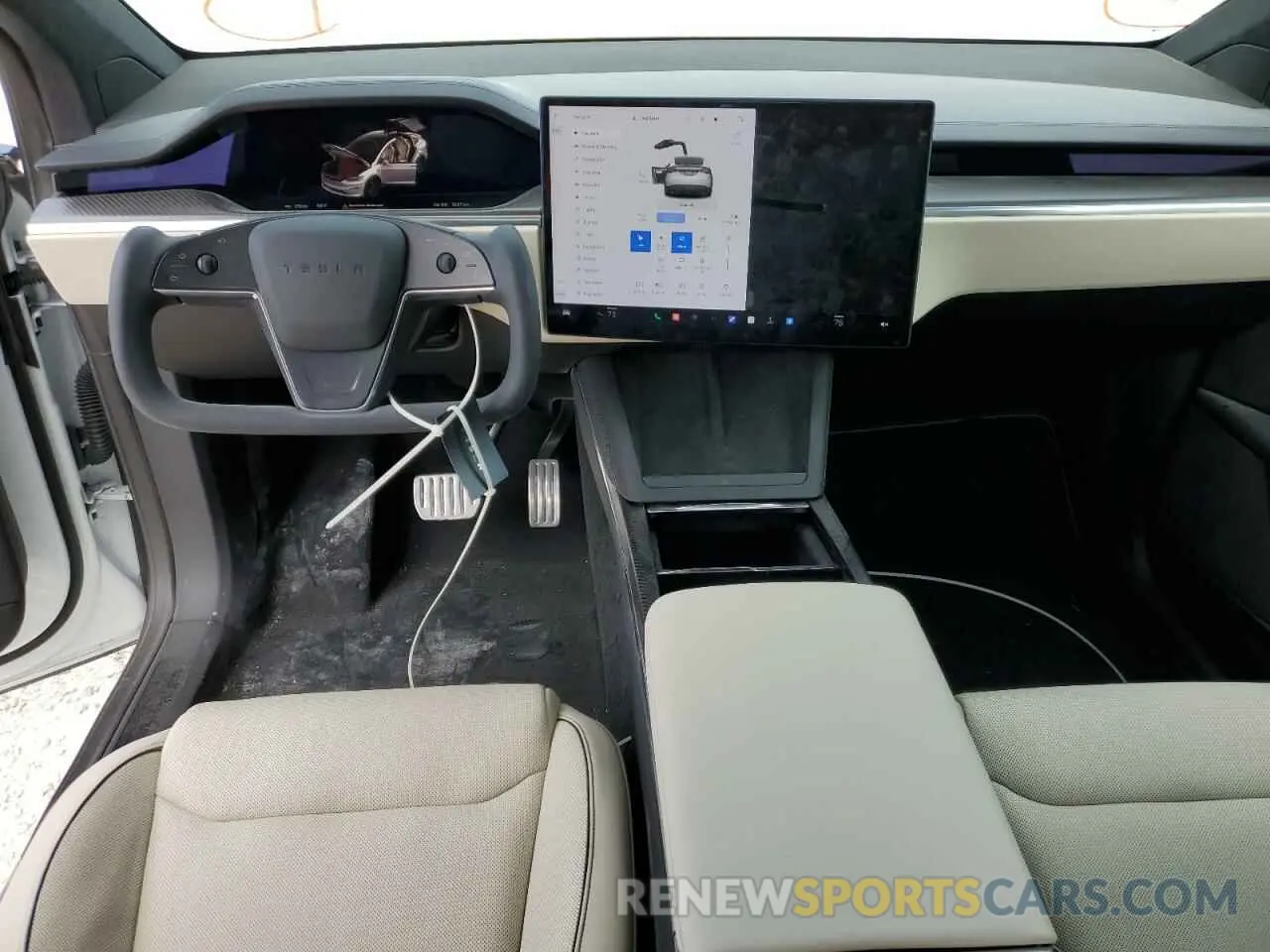 8 fotografías del automóvil dañado 7SAXCBE67NF353216 TESLA MODEL X 2022