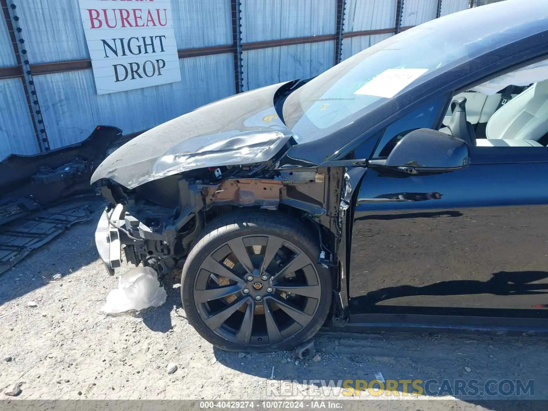 20 fotografías del automóvil dañado 7SAXCBE67NF355693 TESLA MODEL X 2022