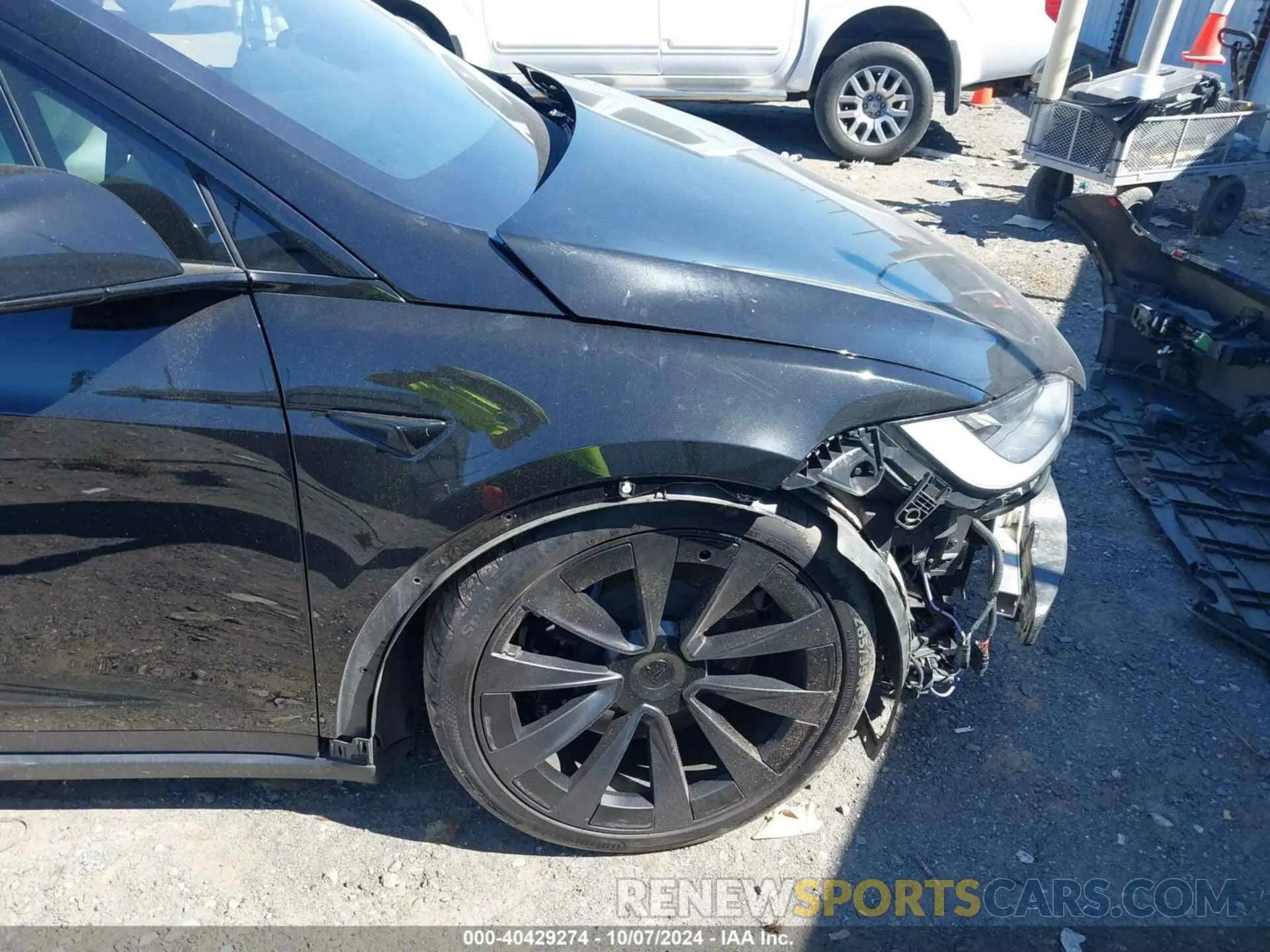 22 fotografías del automóvil dañado 7SAXCBE67NF355693 TESLA MODEL X 2022