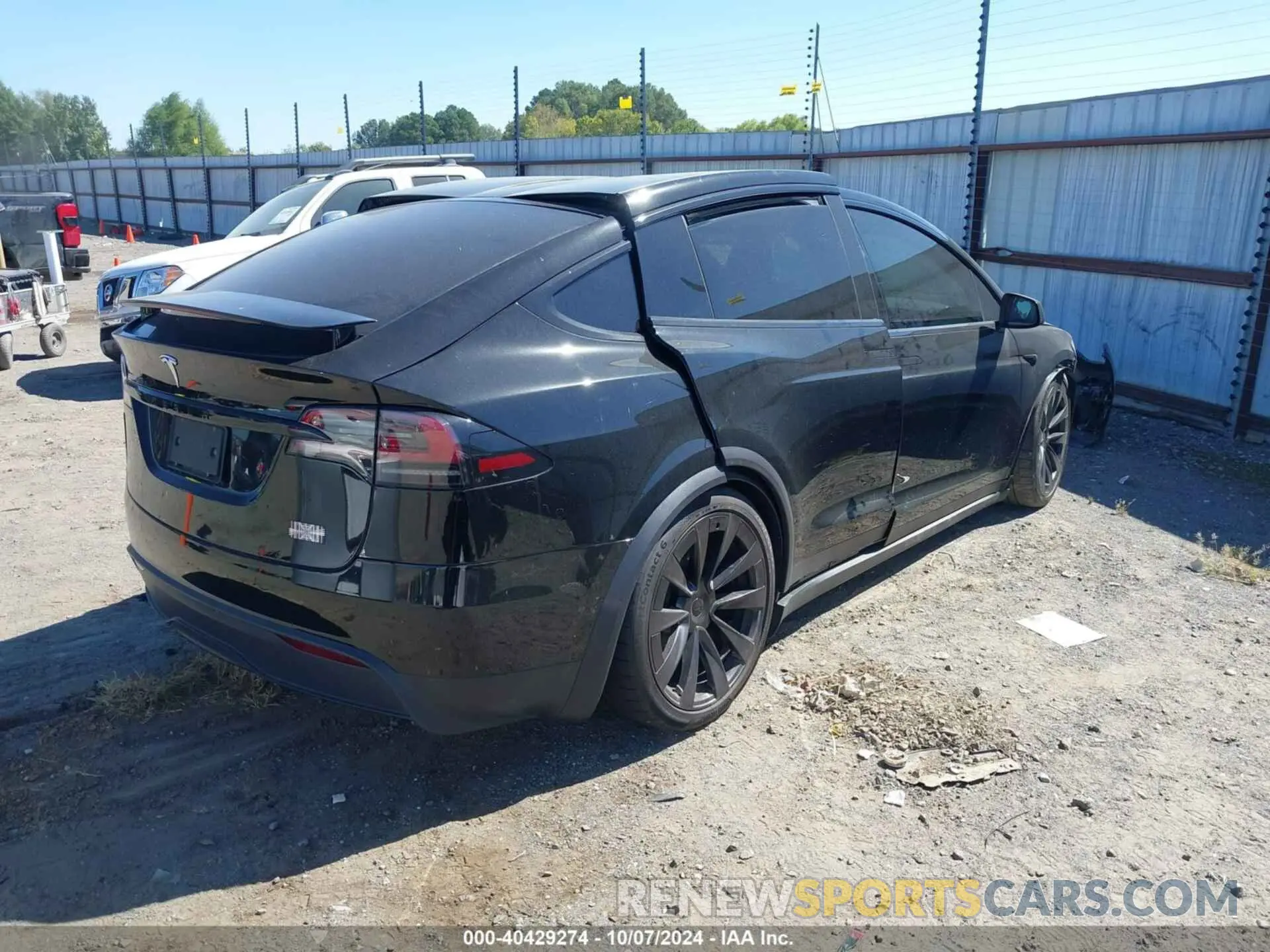 4 fotografías del automóvil dañado 7SAXCBE67NF355693 TESLA MODEL X 2022