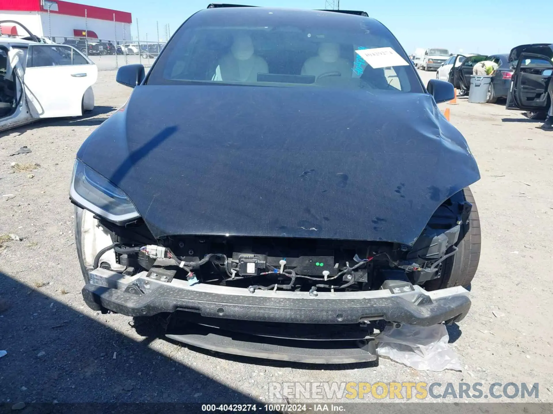 6 fotografías del automóvil dañado 7SAXCBE67NF355693 TESLA MODEL X 2022