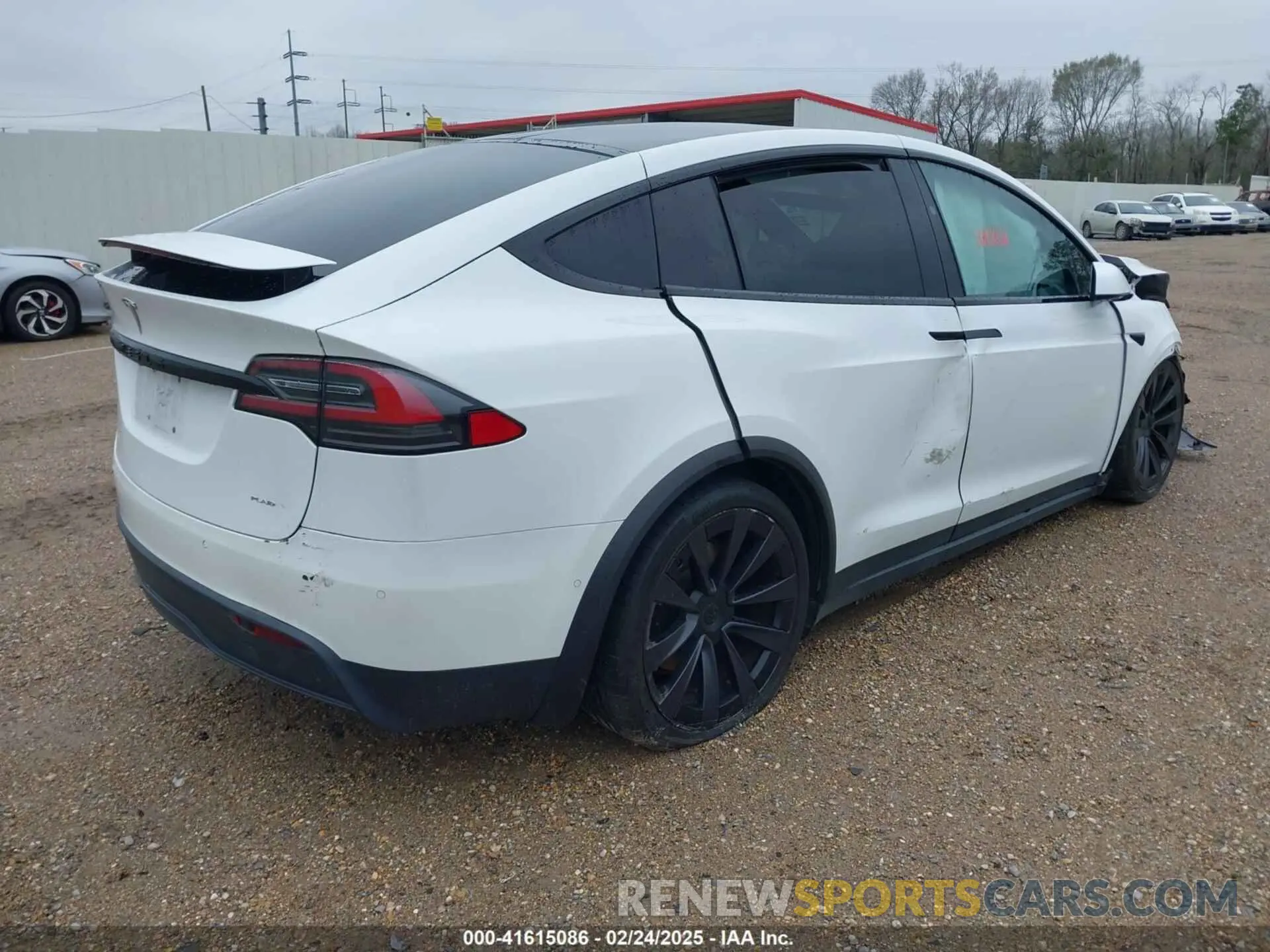 4 fotografías del automóvil dañado 7SAXCBE68NF333394 TESLA MODEL X 2022