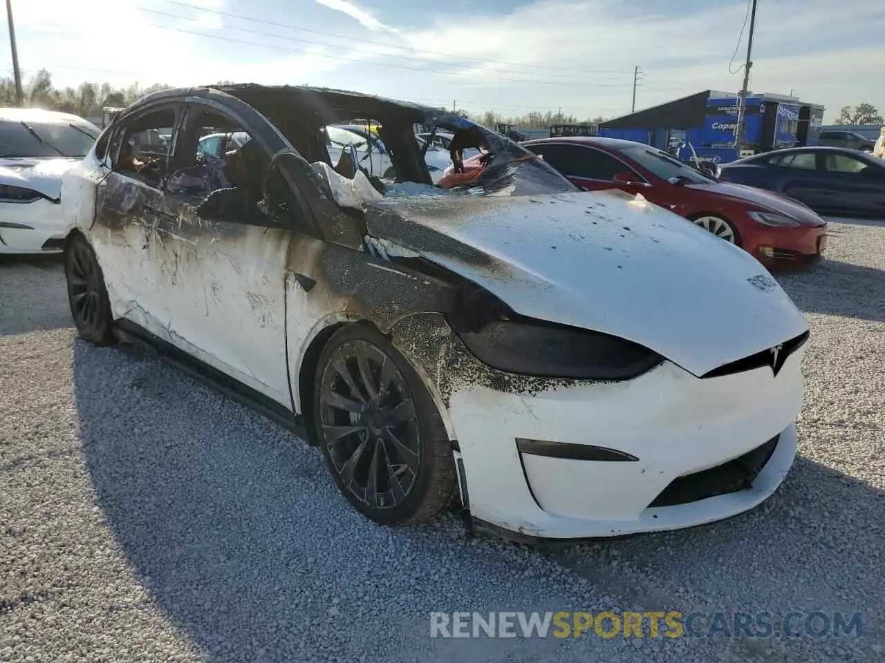 1 fotografías del automóvil dañado 7SAXCBE68NF341544 TESLA MODEL X 2022