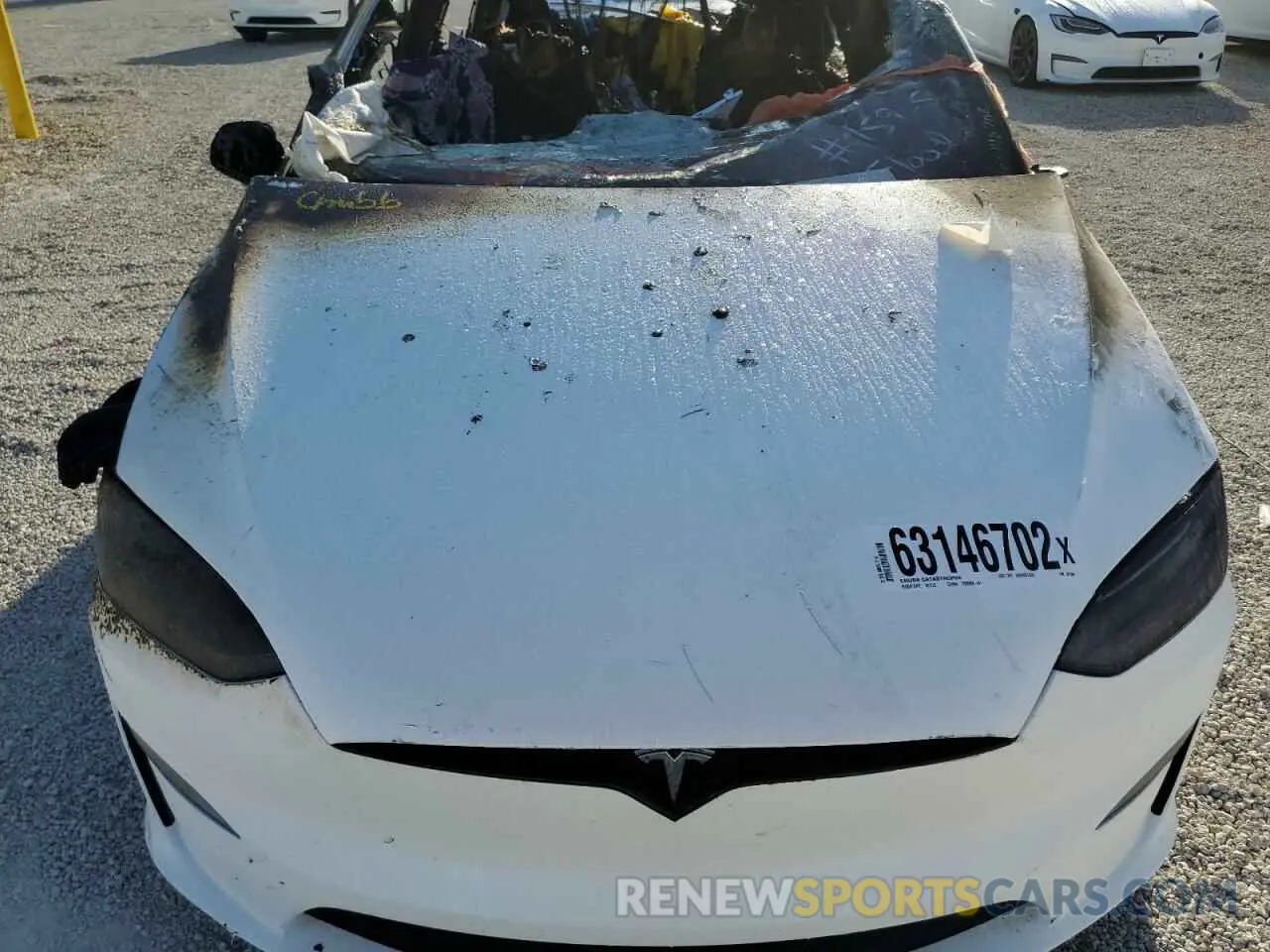7 fotografías del automóvil dañado 7SAXCBE68NF341544 TESLA MODEL X 2022