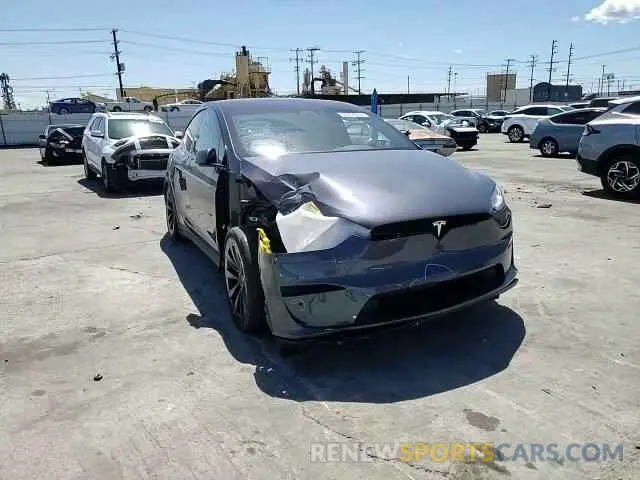 11 fotografías del automóvil dañado 7SAXCBE68NF362443 TESLA MODEL X 2022