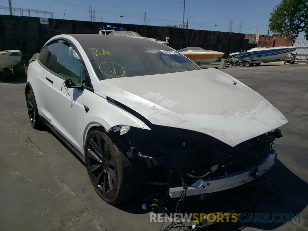 1 fotografías del automóvil dañado 7SAXCBE69NF337308 TESLA MODEL X 2022