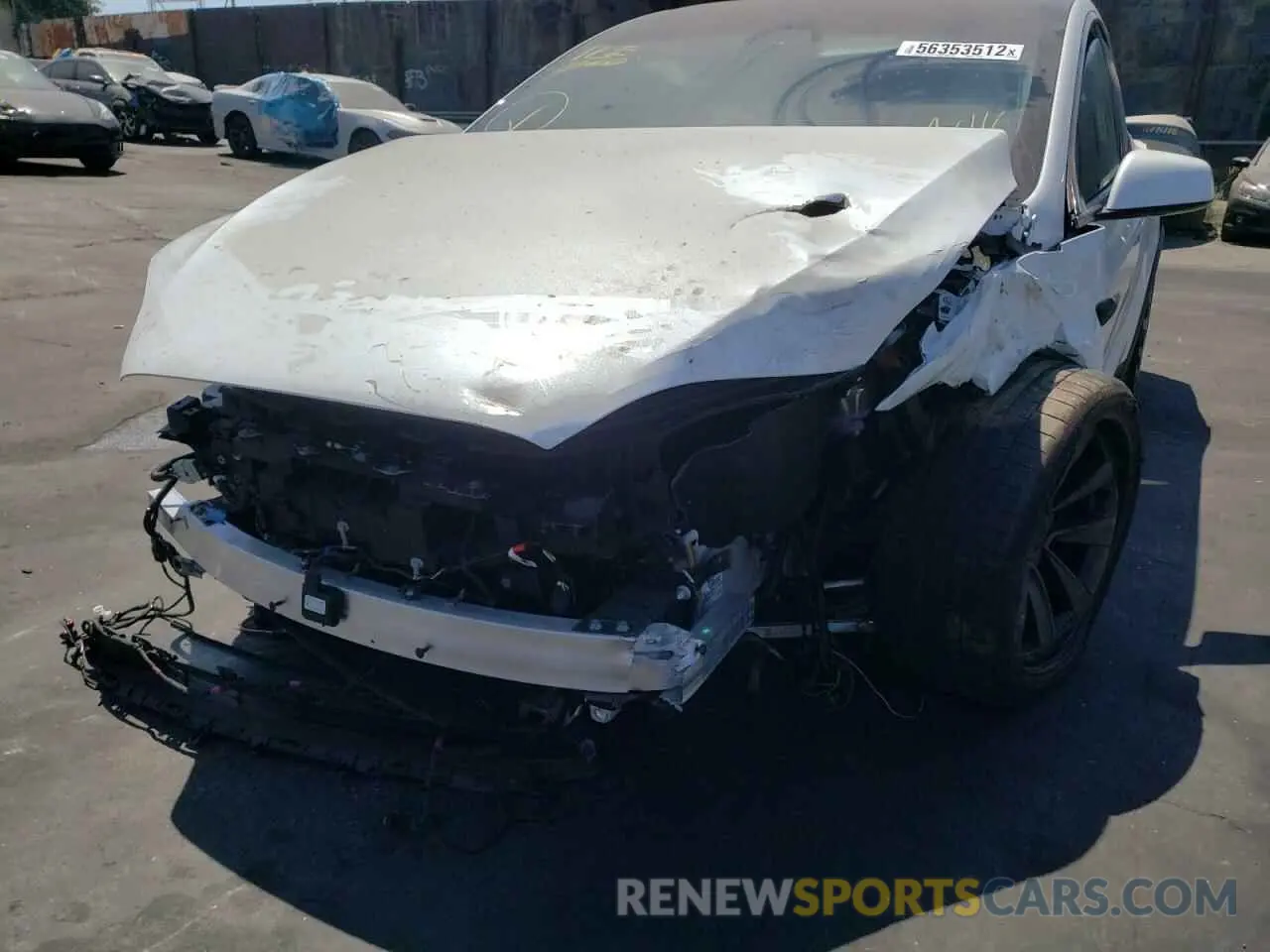 9 fotografías del automóvil dañado 7SAXCBE69NF337308 TESLA MODEL X 2022
