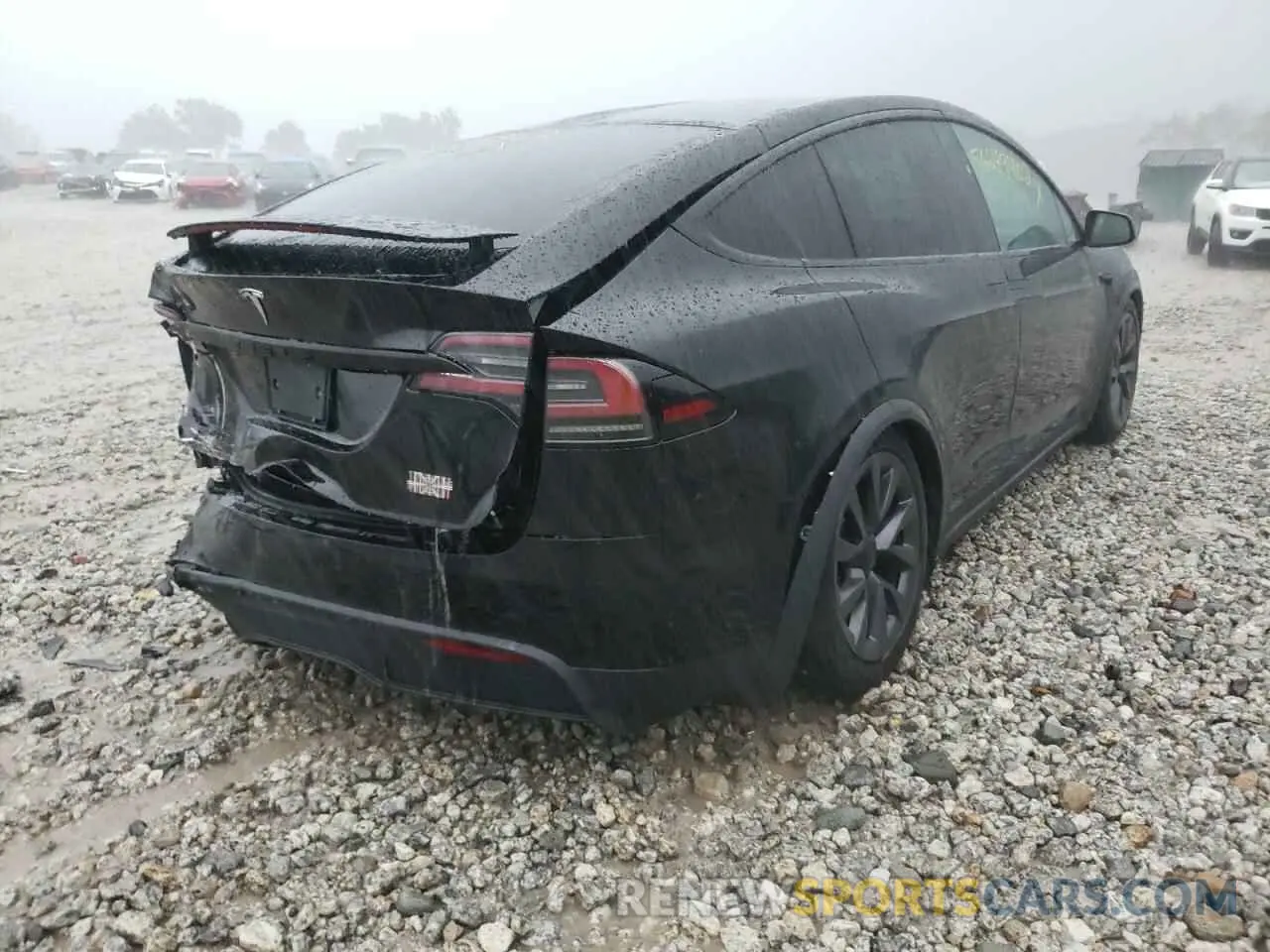 4 fotografías del automóvil dañado 7SAXCBE69NF343660 TESLA MODEL X 2022