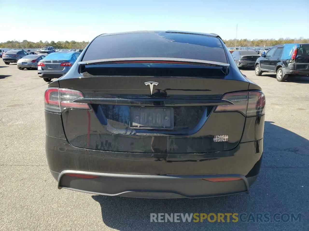 6 fotografías del automóvil dañado 7SAXCBE6XNF344722 TESLA MODEL X 2022