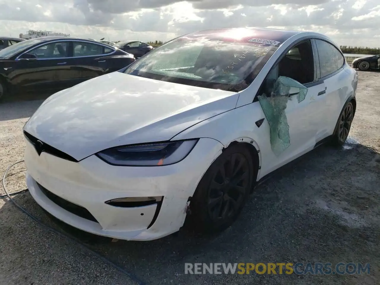 2 fotografías del automóvil dañado 7SAXCDE53NF341938 TESLA MODEL X 2022