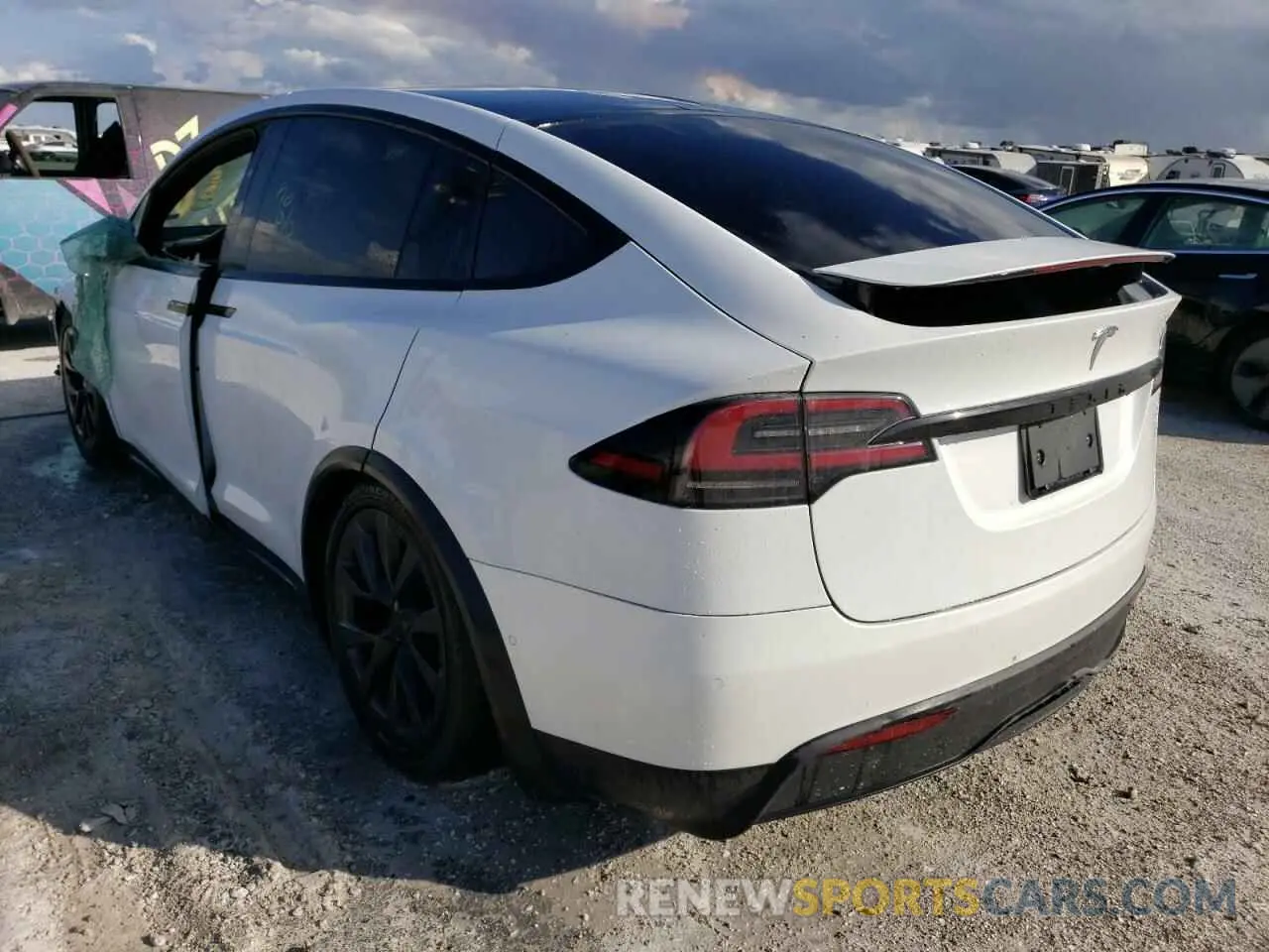 3 fotografías del automóvil dañado 7SAXCDE53NF341938 TESLA MODEL X 2022