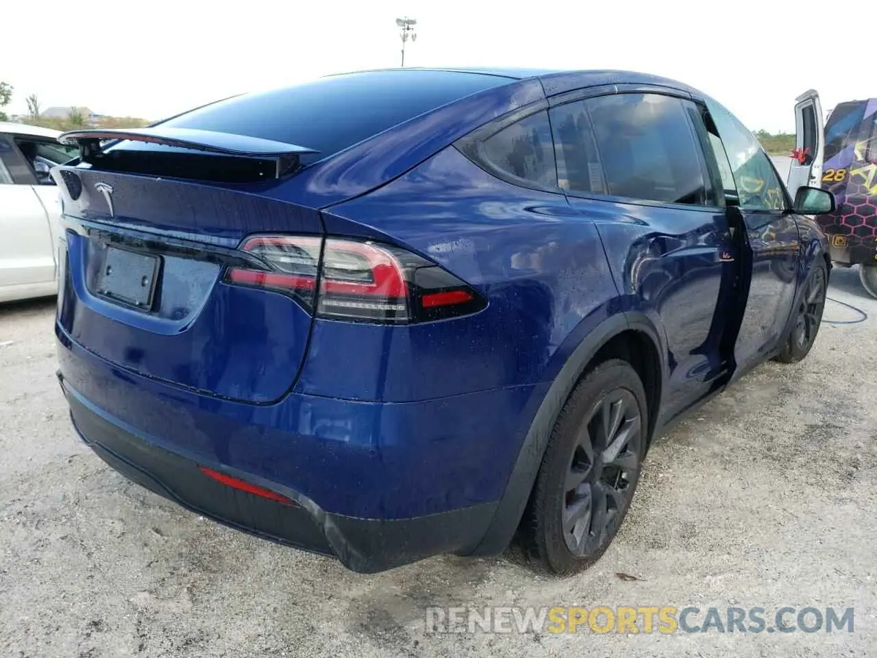 4 fotografías del automóvil dañado 7SAXCDE53NF359873 TESLA MODEL X 2022