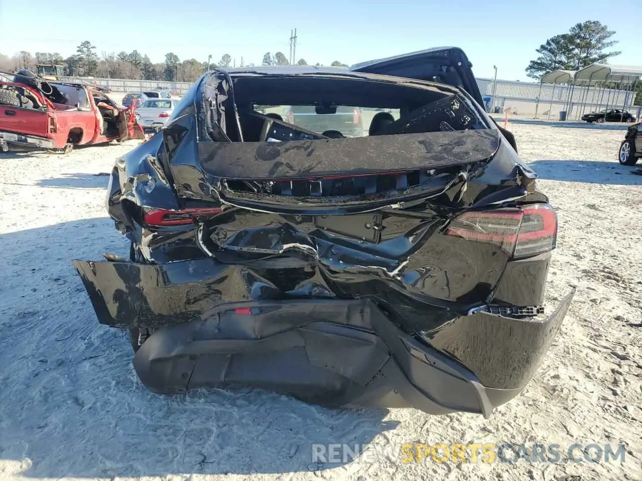 6 fotografías del automóvil dañado 7SAXCDE54NF341849 TESLA MODEL X 2022