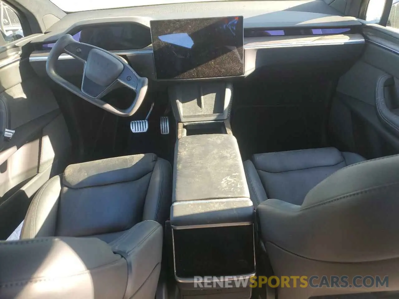 8 fotografías del automóvil dañado 7SAXCDE54NF341849 TESLA MODEL X 2022