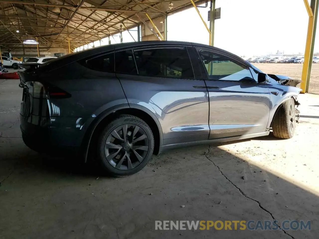 3 fotografías del automóvil dañado 7SAXCDE55NF341374 TESLA MODEL X 2022