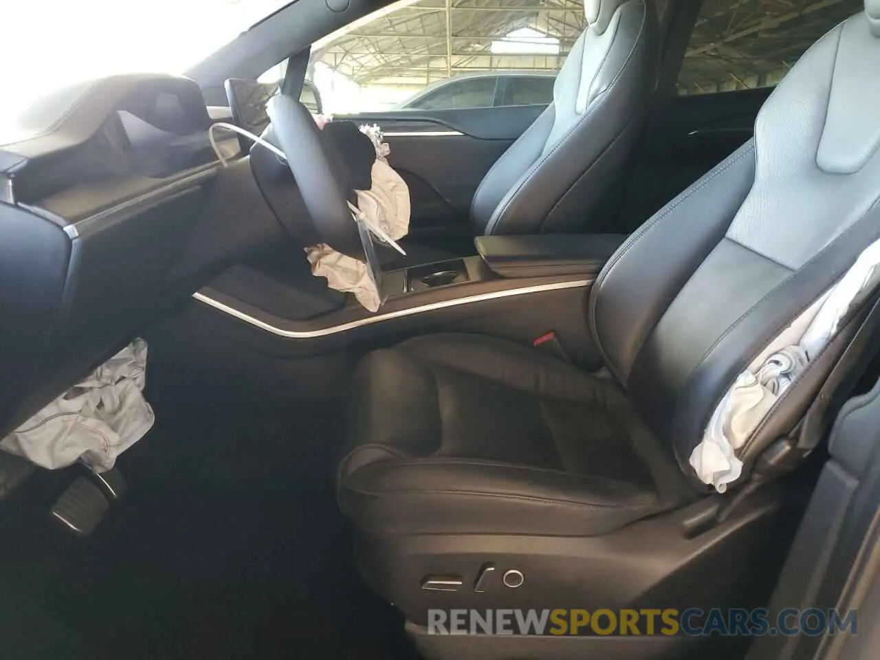 7 fotografías del automóvil dañado 7SAXCDE55NF341374 TESLA MODEL X 2022
