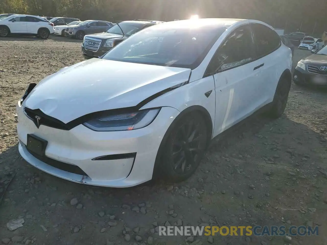 1 fotografías del automóvil dañado 7SAXCDE55NF342914 TESLA MODEL X 2022
