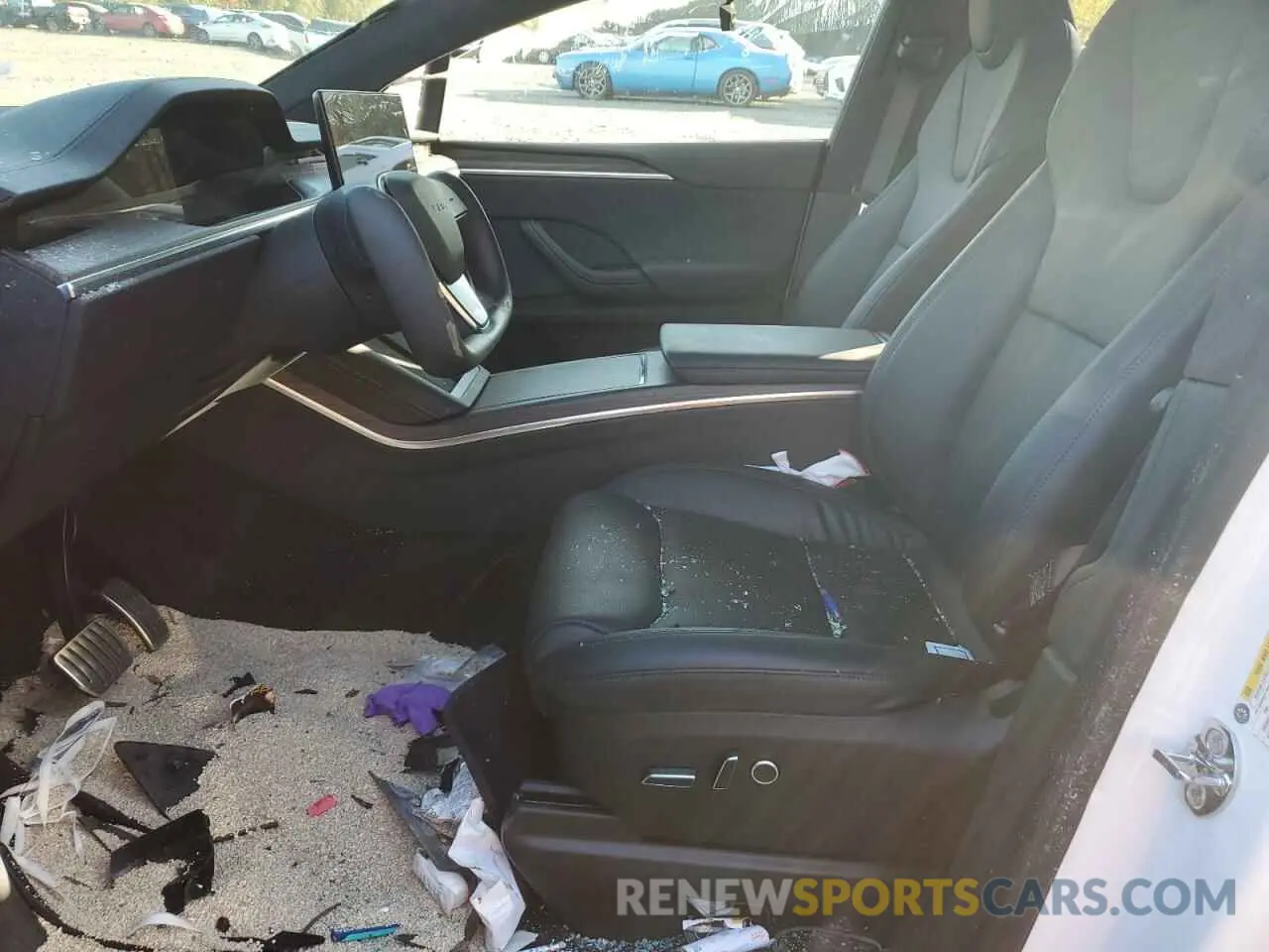 7 fotografías del automóvil dañado 7SAXCDE55NF342914 TESLA MODEL X 2022