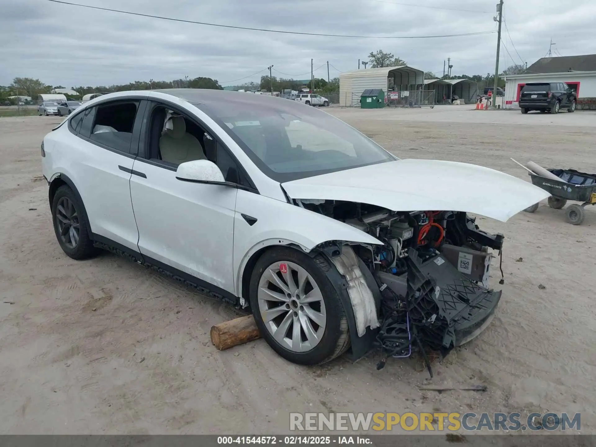 1 fotografías del automóvil dañado 7SAXCDE55NF360393 TESLA MODEL X 2022