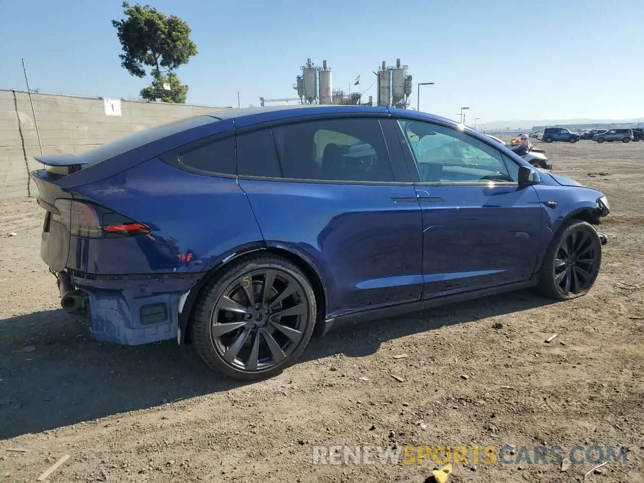 3 fotografías del automóvil dañado 7SAXCDE56NF337415 TESLA MODEL X 2022