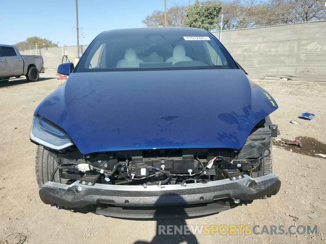 5 fotografías del automóvil dañado 7SAXCDE56NF337415 TESLA MODEL X 2022