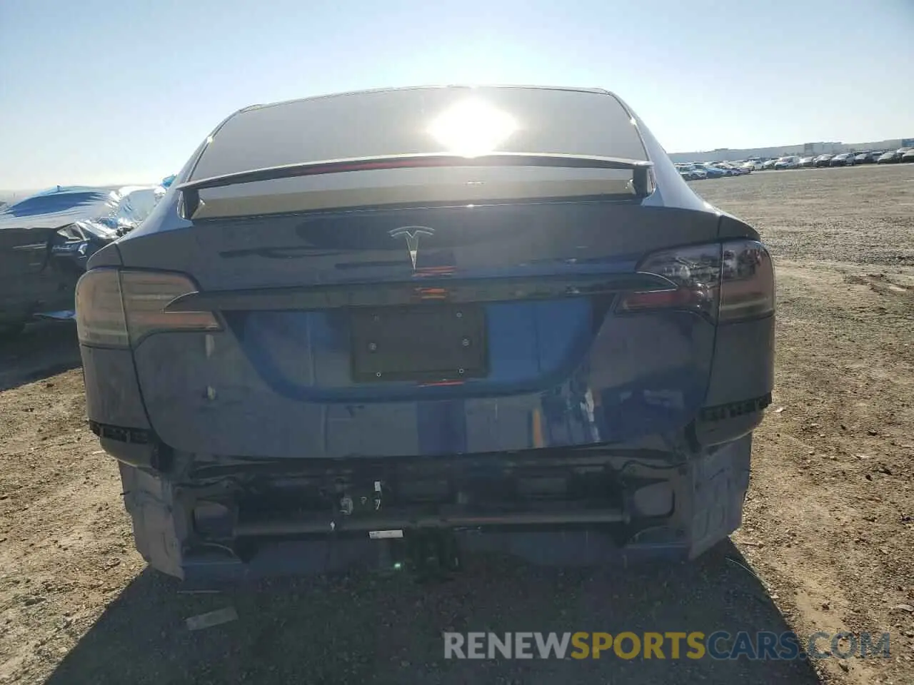 6 fotografías del automóvil dañado 7SAXCDE56NF337415 TESLA MODEL X 2022