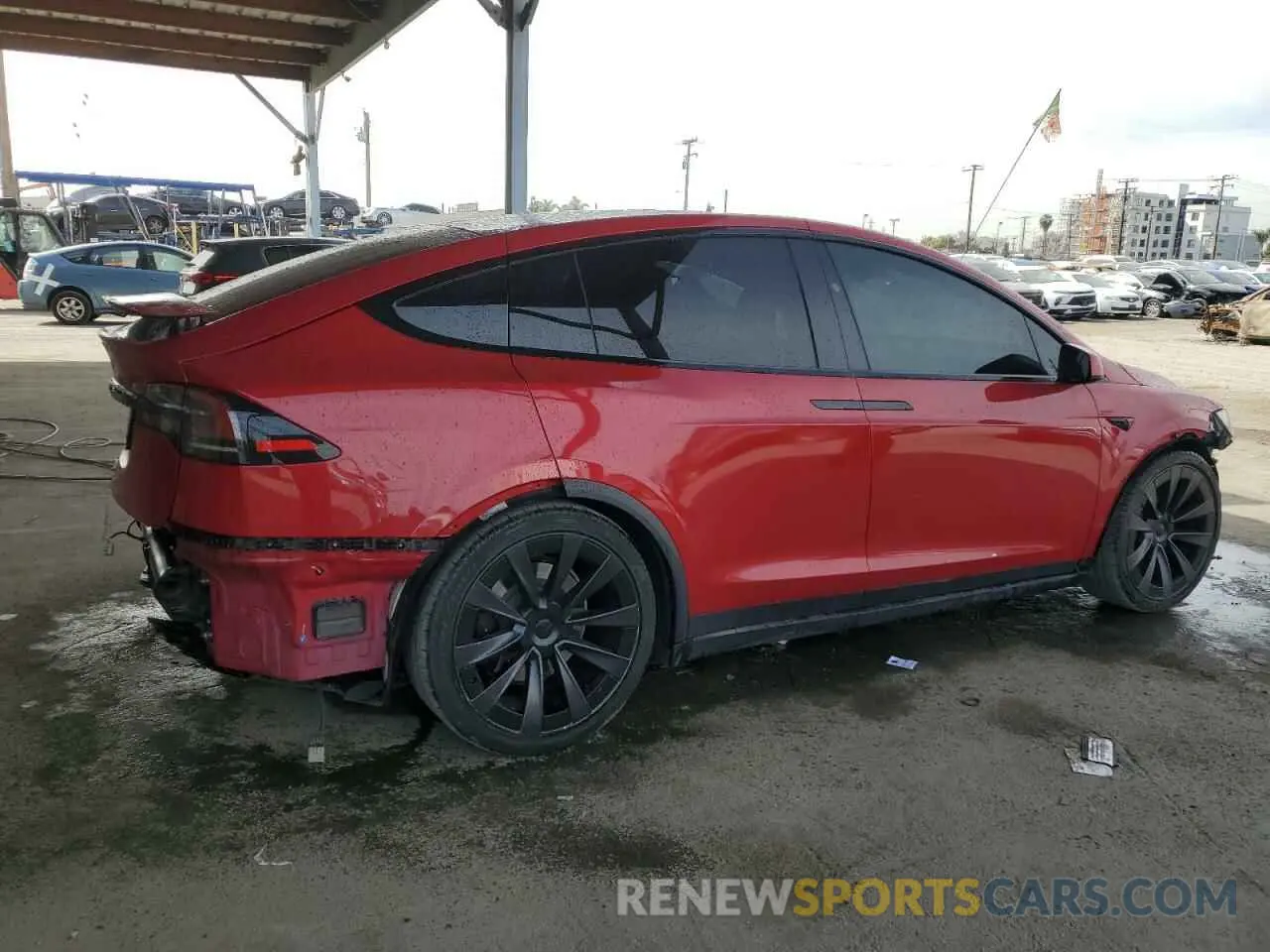 3 fotografías del automóvil dañado 7SAXCDE56NF337897 TESLA MODEL X 2022