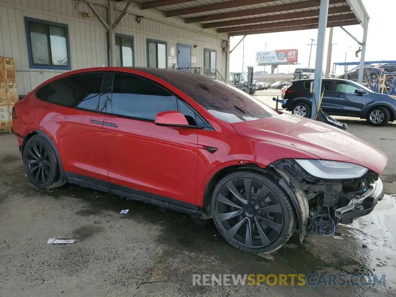 4 fotografías del automóvil dañado 7SAXCDE56NF337897 TESLA MODEL X 2022