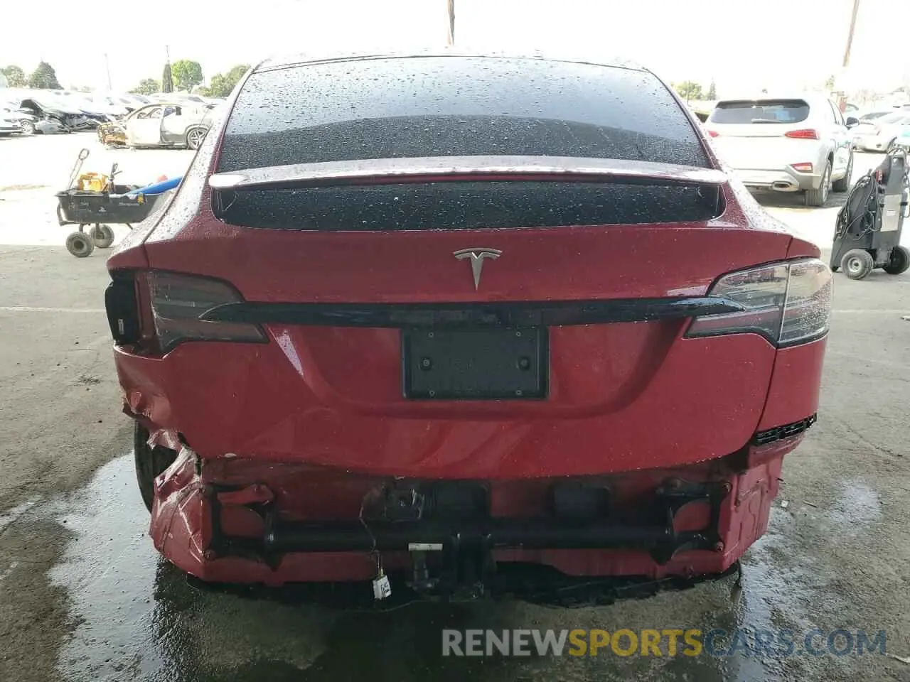 6 fotografías del automóvil dañado 7SAXCDE56NF337897 TESLA MODEL X 2022