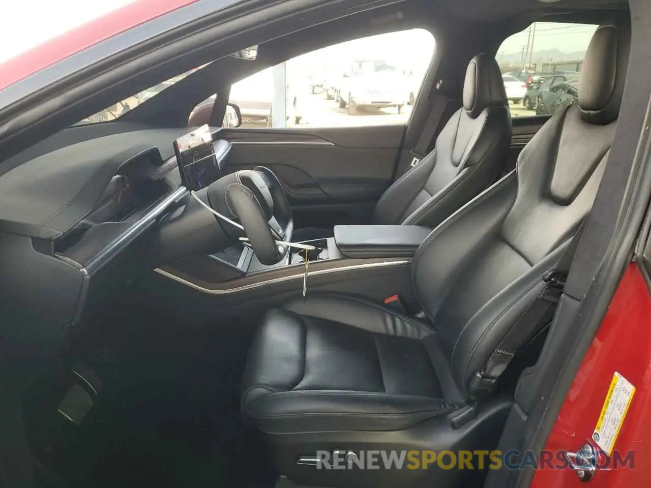 7 fotografías del automóvil dañado 7SAXCDE56NF337897 TESLA MODEL X 2022