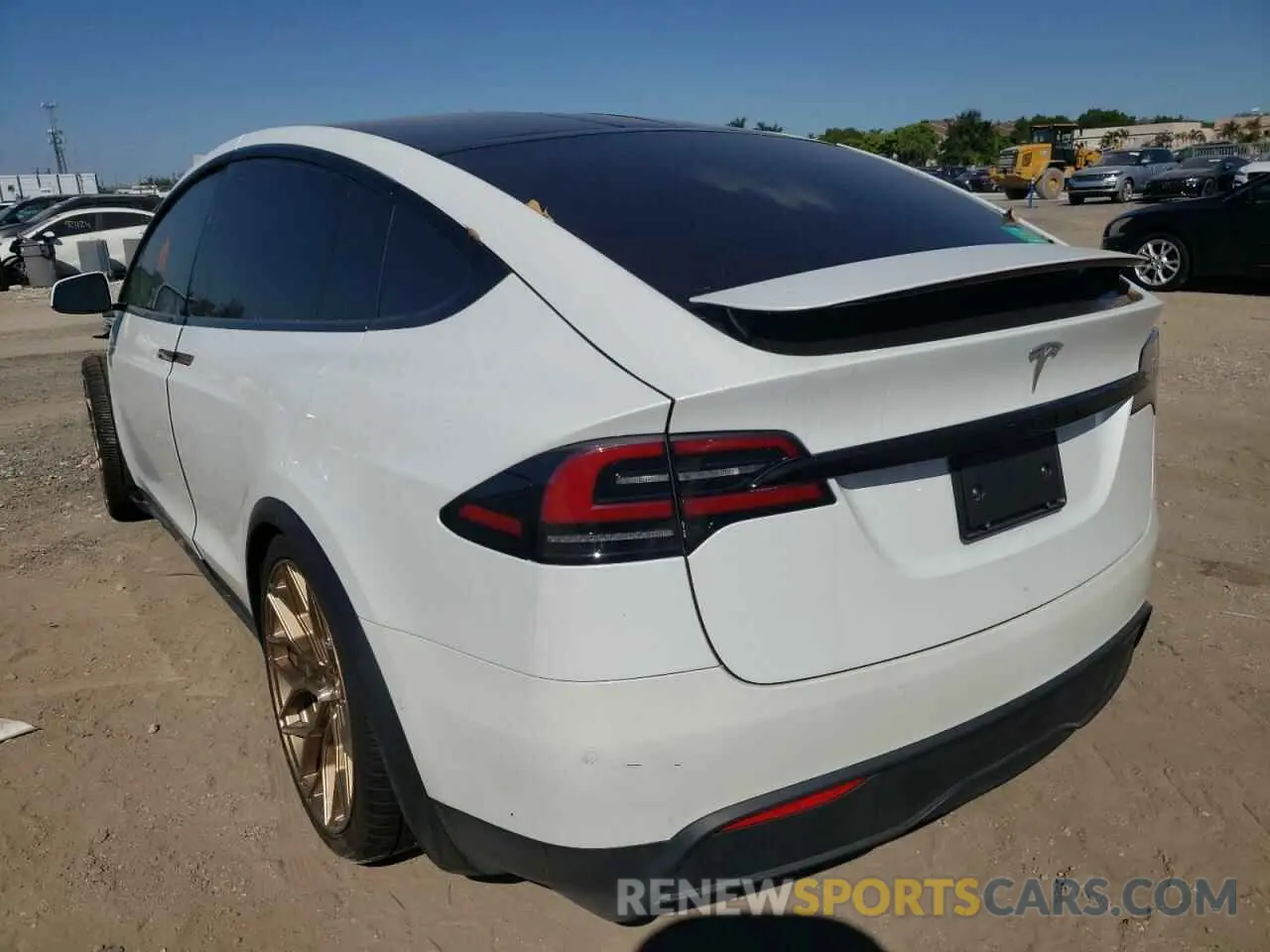 3 fotografías del automóvil dañado 7SAXCDE56NF341299 TESLA MODEL X 2022
