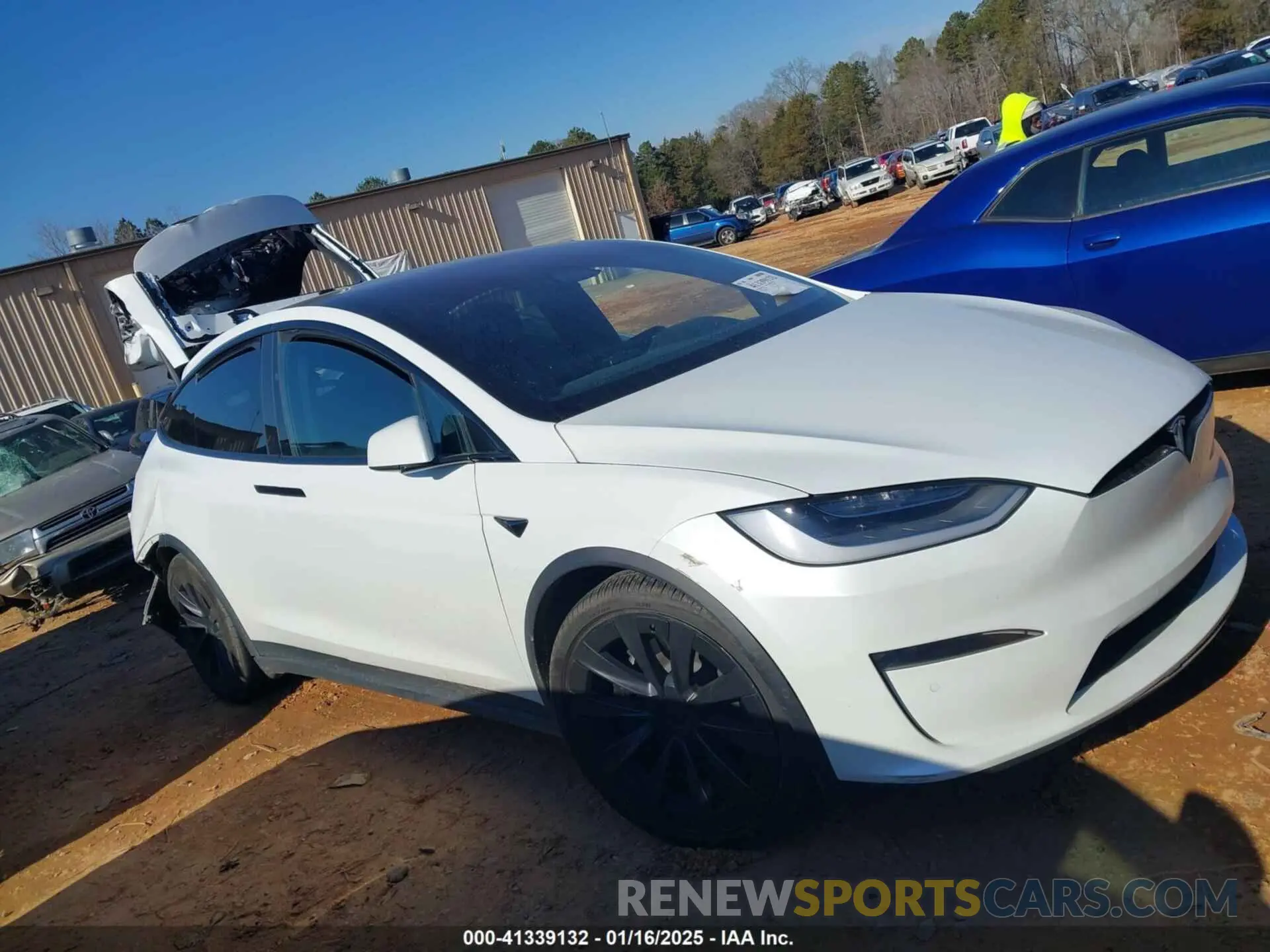 13 fotografías del automóvil dañado 7SAXCDE56NF358913 TESLA MODEL X 2022