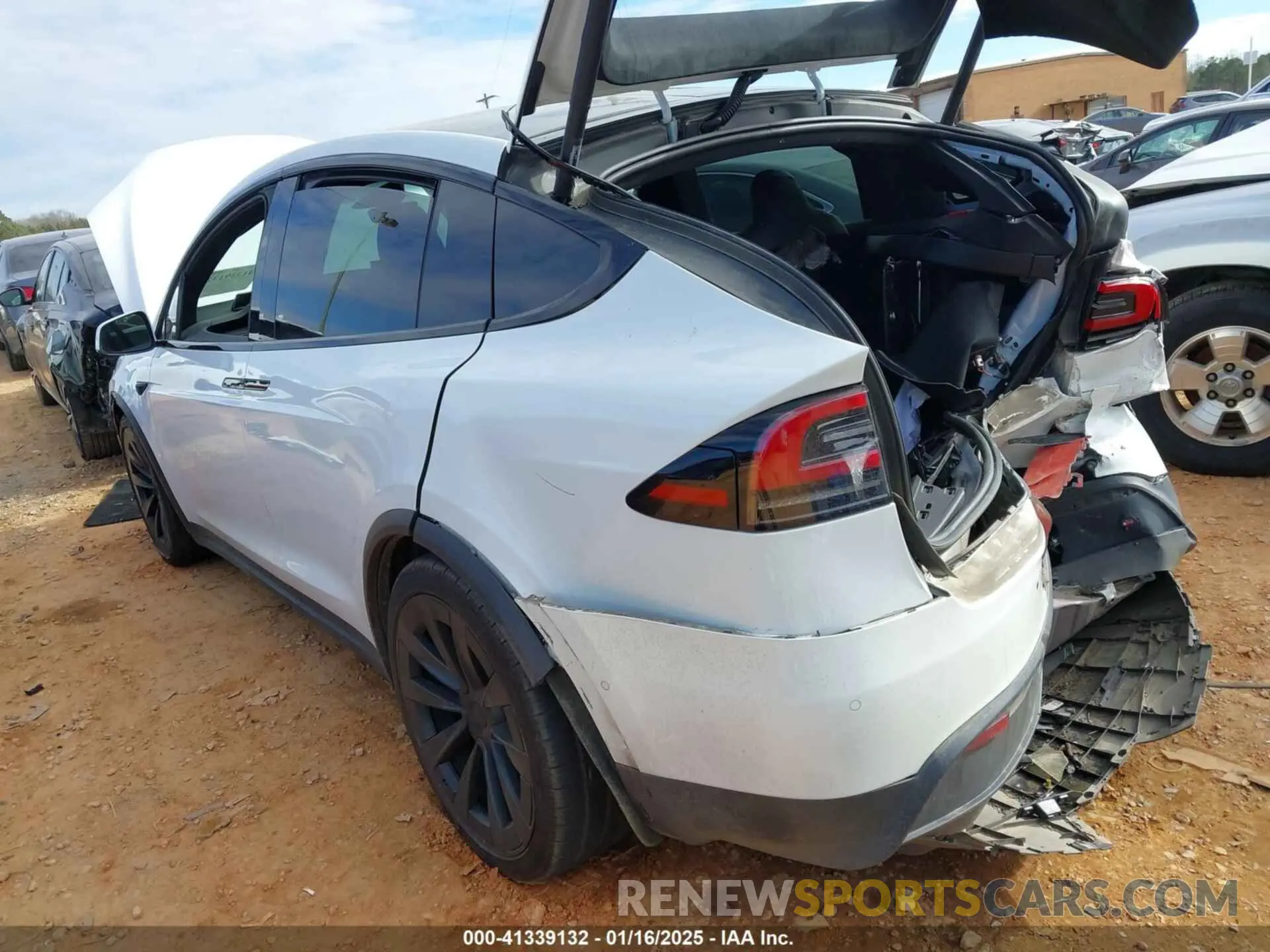3 fotografías del automóvil dañado 7SAXCDE56NF358913 TESLA MODEL X 2022