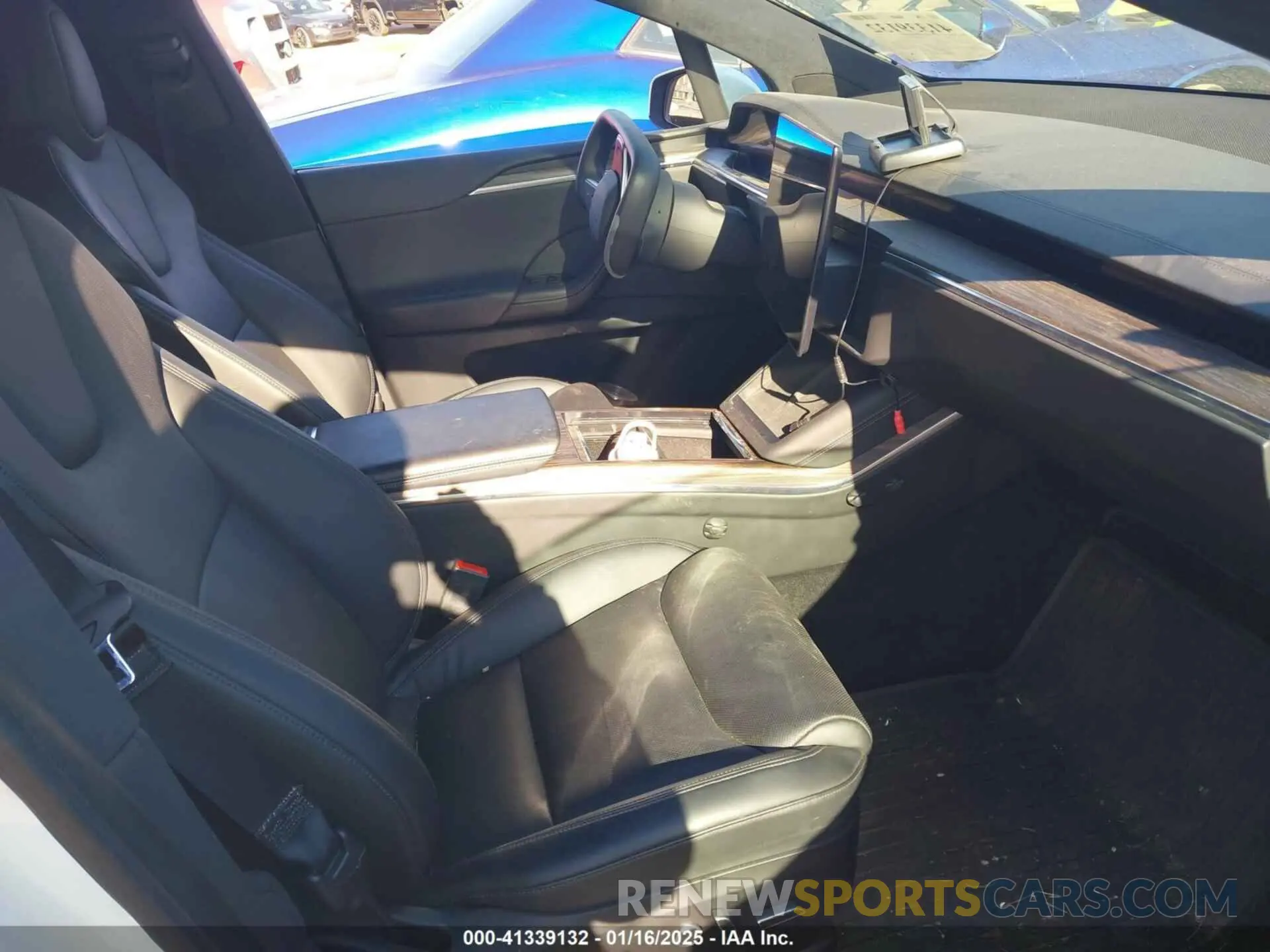 5 fotografías del automóvil dañado 7SAXCDE56NF358913 TESLA MODEL X 2022